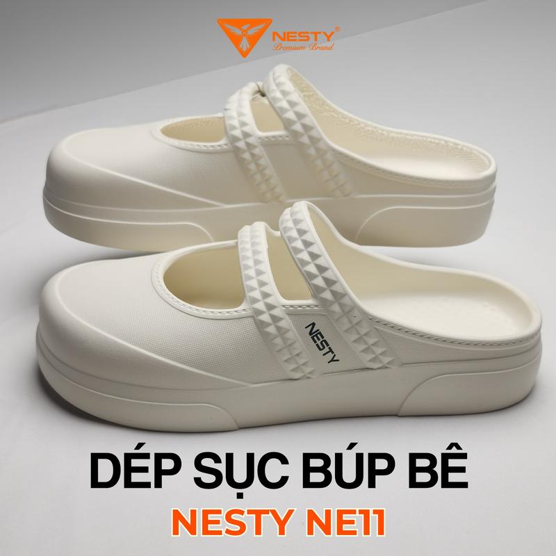 Nesty Dép Sục Búp Bê Đế Bằng NE11-WH Chất Liệu EVA Nguyên Sinh Siêu Bền Êm Nhẹ Phù Hợp Mọi Hoạt Động Phụ Nữ
