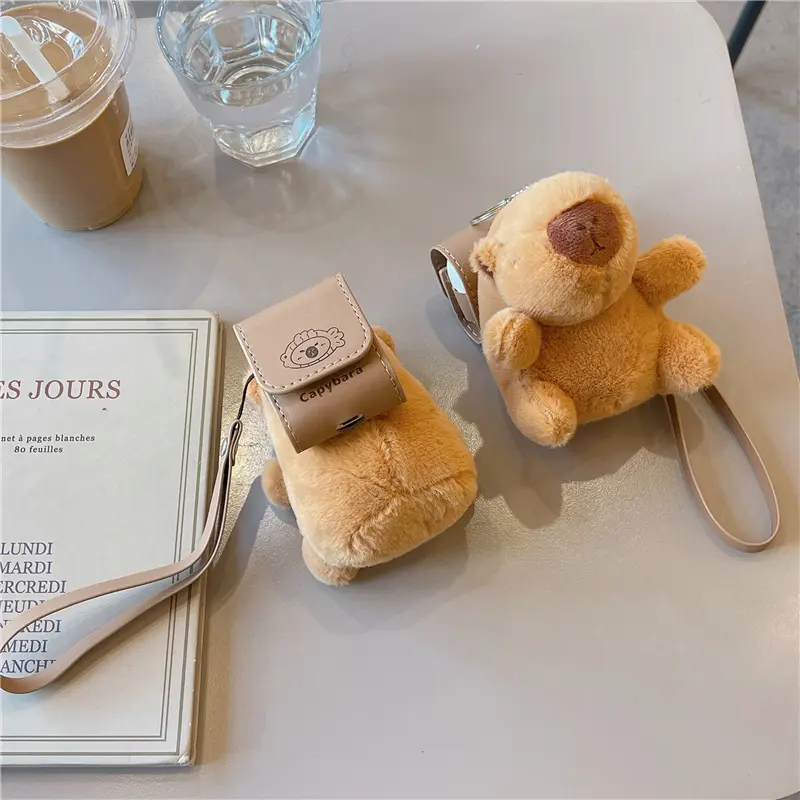 Balo Capybara, Thiết Kế Hoạt Hình Ba Chiều, Dành Cho Ốp Tai Nghe Không Dây Bluetooth Apple 1/2 / 3airpods Pro2, Ốp Bảo Vệ 1