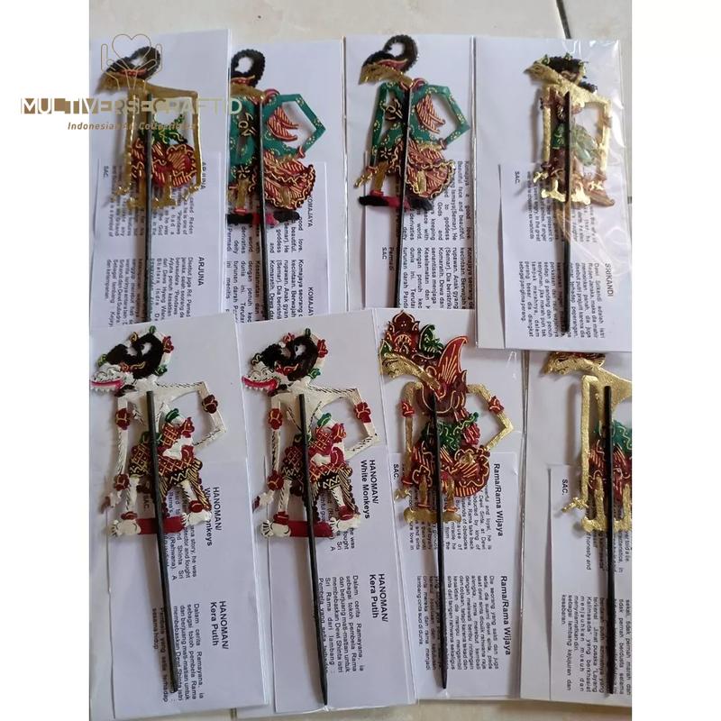 Souvenir Wayang Kulit Sapi ASLI Mini 10cm 1
