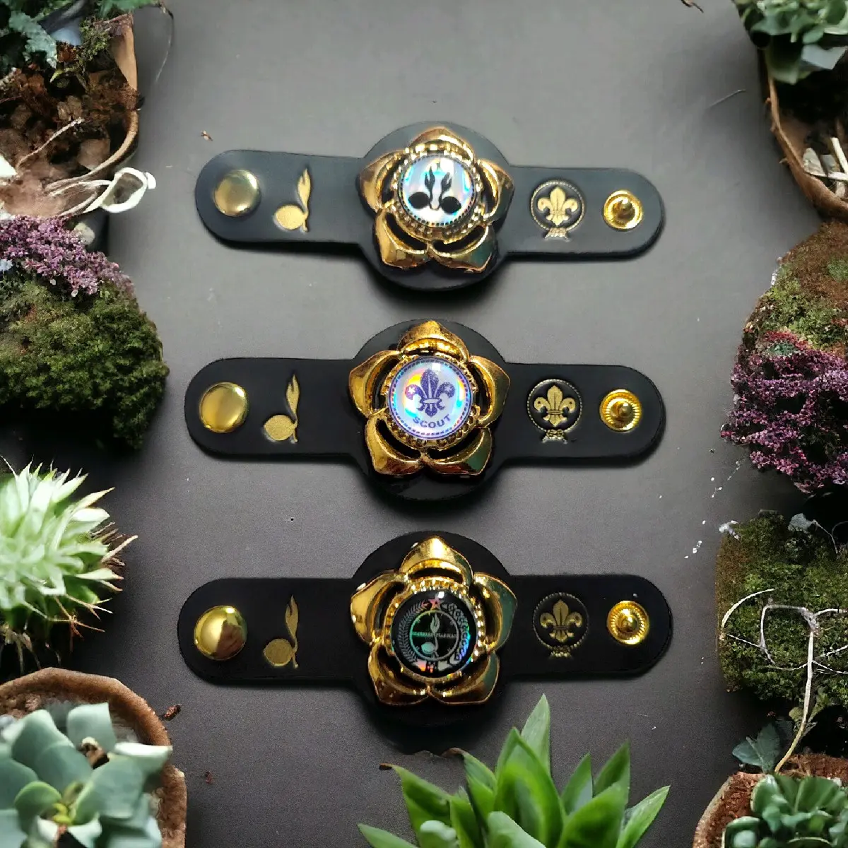aksesoris ring kacu ataw cincin pramuka  motif bunga Cincin Hadiah