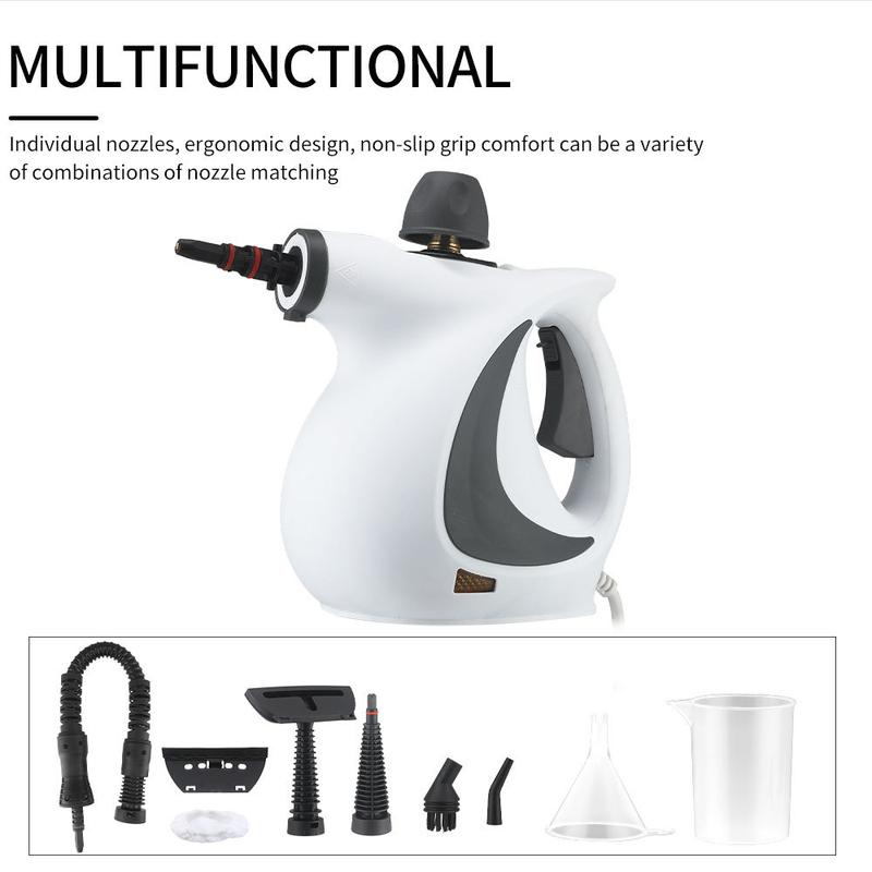 Product Introduction of High temperature and high pressure steam cleaning machine air conditioning kitchen range hood oil stain household 1050W cleaning machine disinfection cleaning multi-function 8