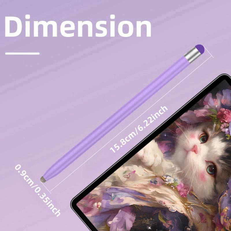 Product Introduction of Dual-end High Sensitivity Capacitive Stylus Pen, 1 Count Stylus Pen for Touch Screens, Universal Stylus Pen for iPad, iPhone, Android Smartphone & Tablets 1
