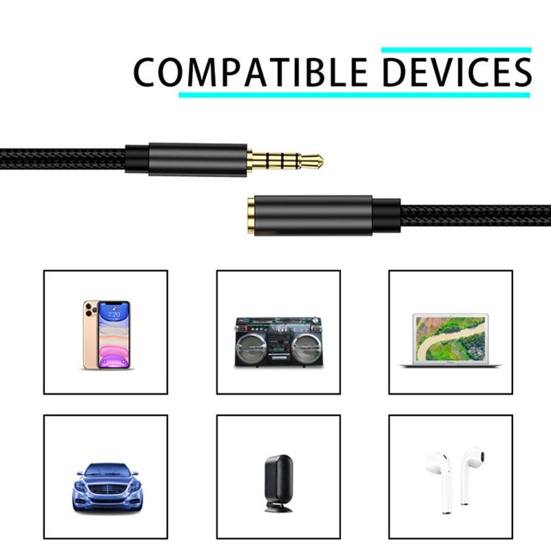 Product Introduction of Chất Lượng Âm Thanh Trung Thực, Dây Mở Rộng Loa HiFi Nam Sang Nữ, Cáp AUX Mạ 3.5Mm, Dây Tai Nghe, Cáp Kết Nối Dữ Liệu, Cáp Mở Rộng Âm Thanh Phụ Kiện 9