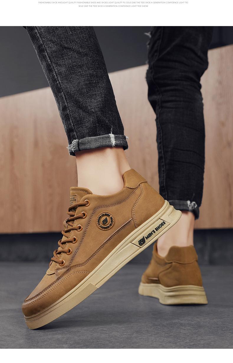 Product Introduction of [Cod] Men's Shoes Spring Low-Top Men's Sports Board Shoes All-Matching Soft Bottom Waterproof Non-Slip Casual Shoes 17