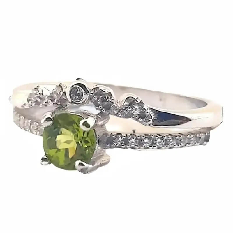 RING PERAK LADIES NATURAL PERIDOT 1