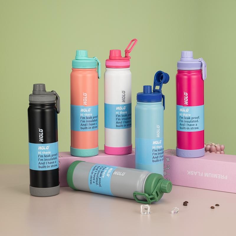 Bình giữ nhiệt thể thao HOLO, 1000ml, thép không gỉ dành cho cả nam và nữ, dung tích lớn, bền và dễ mang theo