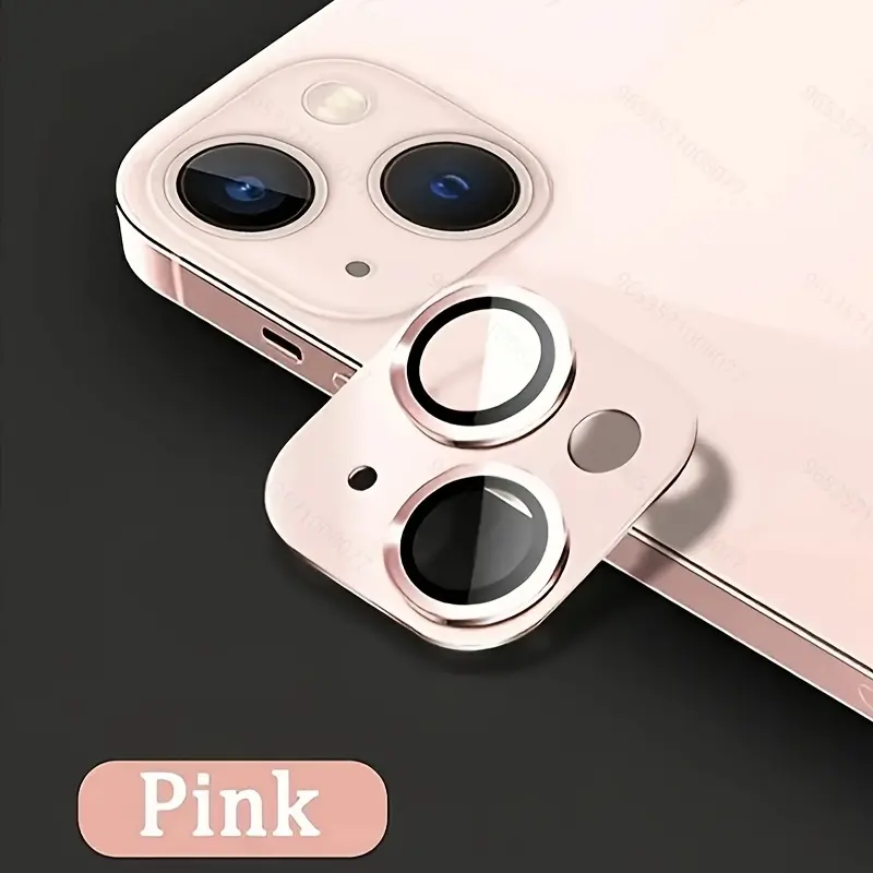 Camera Lens Protector For iPhone 11 12 13 14 15 Series, High Definition Metal Tempered Glass Camera Cover, 9H Hardness, Anti Scratch, Easy To Install