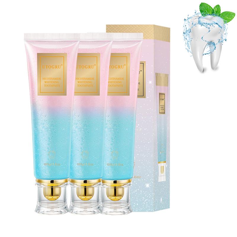 UTOGRU Niacinamide Whitening Toothpaste, Triple Whitening Niacinamide ...