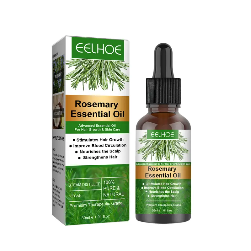 EELHOE Rosemary Moisturizing Hair Care Essential Oil, Prevent Hair Breakage Nourish Scalp Hair Growth Hair Care Essential Oil 0