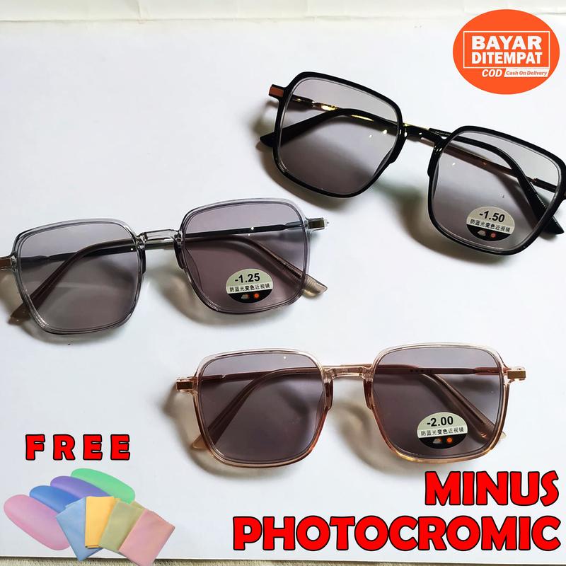 ZY2055 Kacamata Minus Photocromic Wanita 0