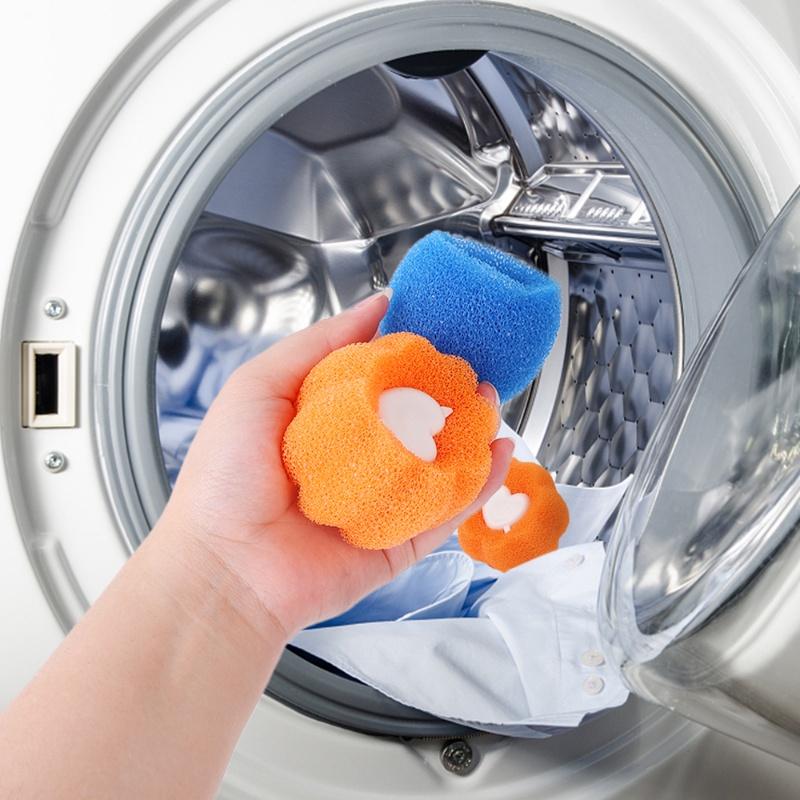 3 Pcs/lot Household Washing Machine Hair Catcher Useful Magic Laundry Ball Reusable Lint Remove Dog Hairs Removal Sponge Cleaning Tools 1