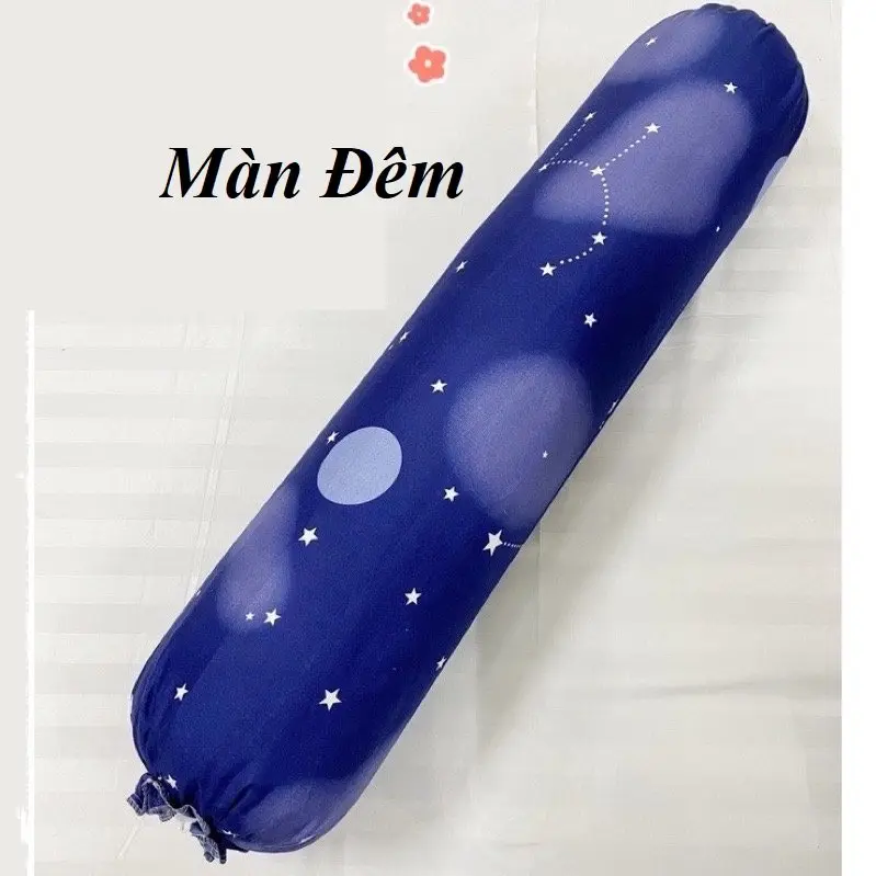 Gối Ôm Người Lớn (1 Vỏ + 1 Ruột) Bông Hạt Cao Cấp - Kích Thước : 30cm x 100cm - Nguyệt Ánh Bedding [Tam giác ghi] 5