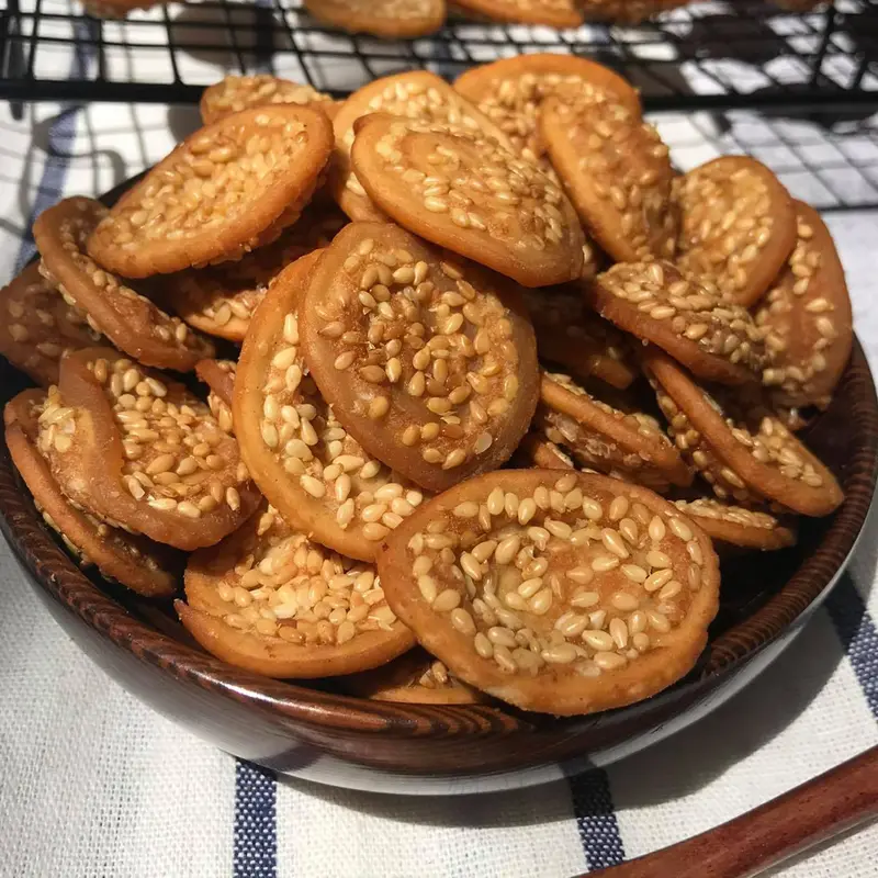 Bánh Tai Heo Mè Nước Cốt Dừa tuổi thơ, túi 500g siêu ngon 4