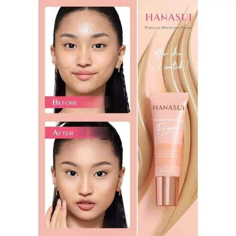 K - Hanasui Poreless Mattifying Primer Foundation 1