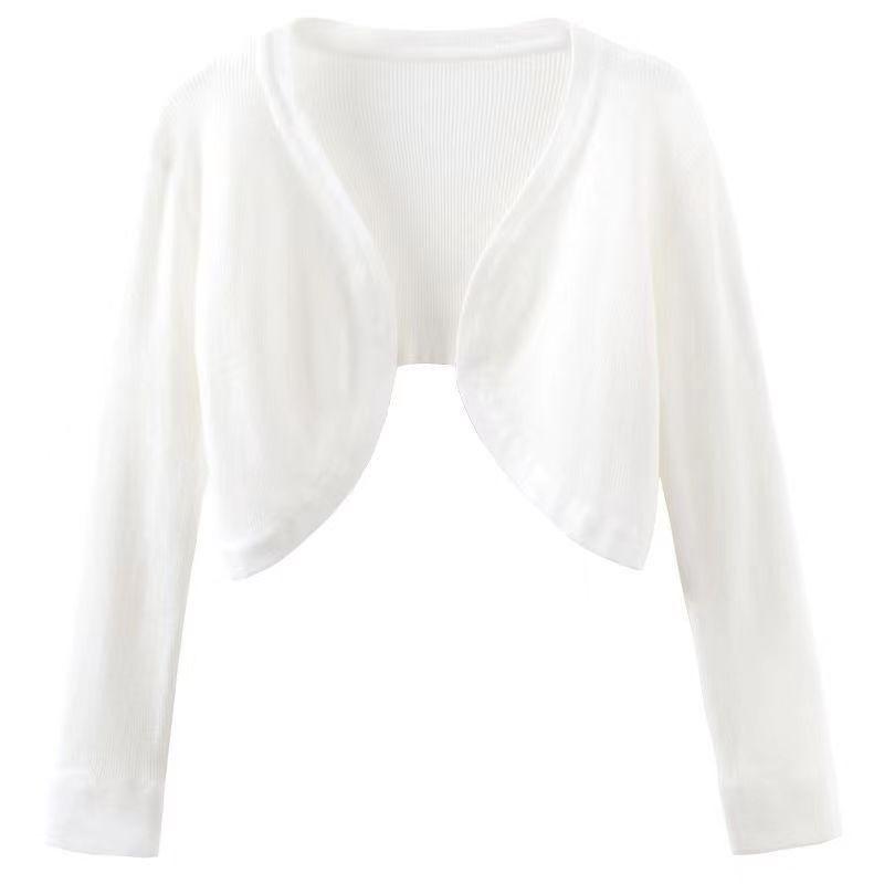 Product Introduction of Áo Cardigan Chống Nắng Mùa Hè, Có Thể Đeo Ngoài Trời, Áo Cánh Nữ, Mỏng Và Nóng Bỏng, Thích Hợp Cho Mùa Xuân Và Đầu Mùa Thu, Phong Cách Kafuu, Có Thể Được Mặc Làm Khăn Choàng 3