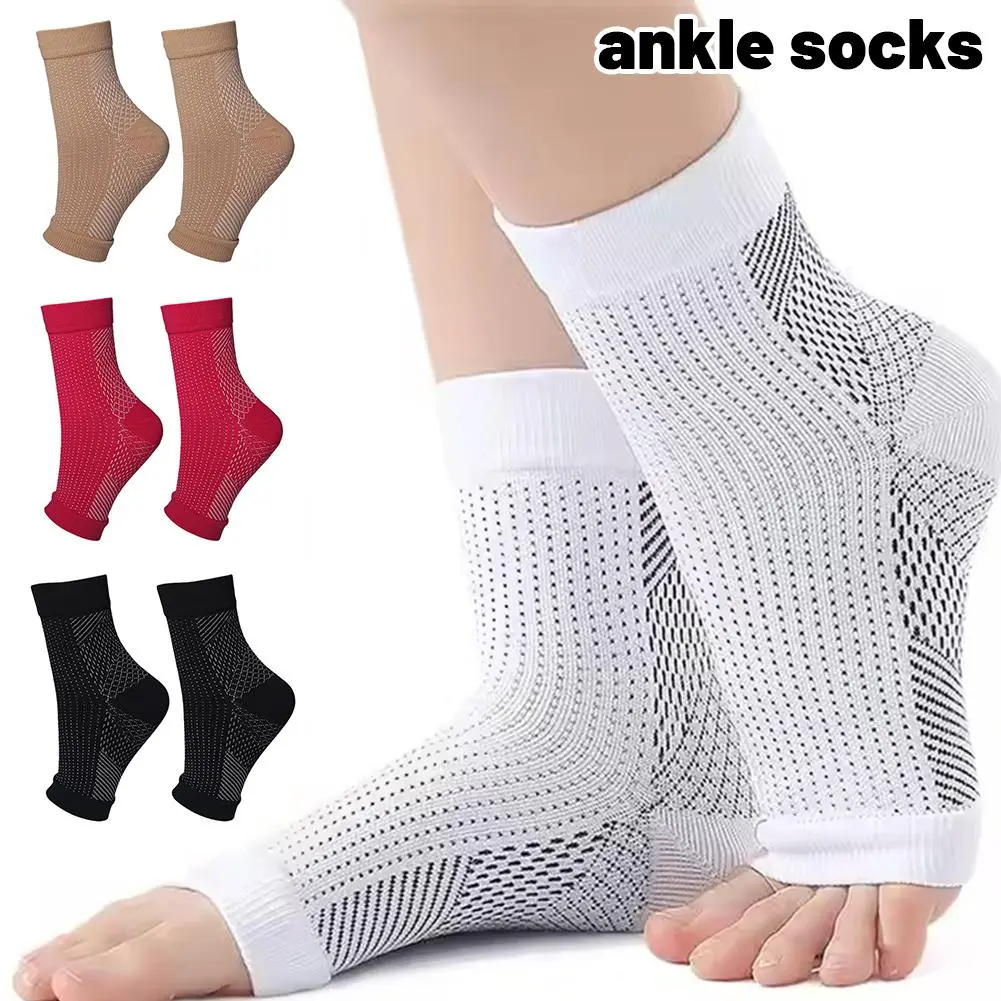 1Pair Compression Socks Ankle Compression Sleeves Braces Arch Support Neuropathy Soothe Socks For Women Nano Soothesocks For Men