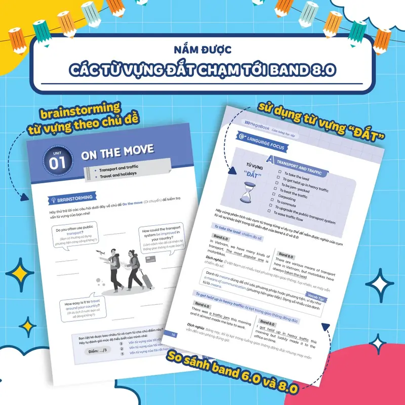 Sách Luyện Thi IELTS - Từ Vựng IELTS 8.0 - Từ Vựng Đắt Để Đạt Điểm Cao 4 Kỹ Năng - MEGA 2