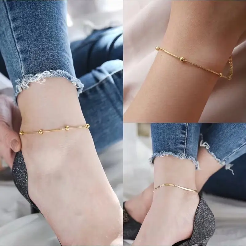 stainless steel anklet/bracelet Accessories for women(free box)