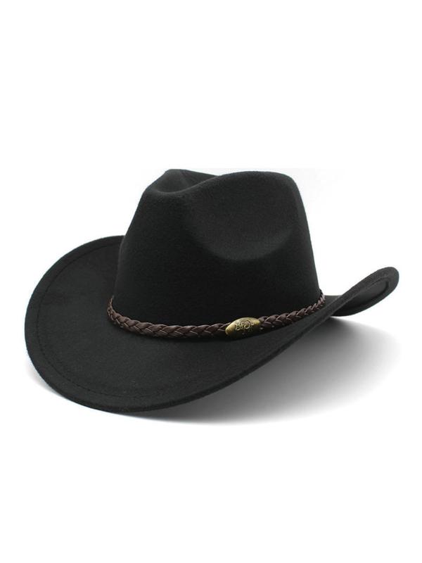 Unisex's Cowboy Hat, Fashionable Wide Brim Hat for Outdoor Activities, Casual Trendy Hat for Men & Women, Fashion Accessories for Daily Wear 4