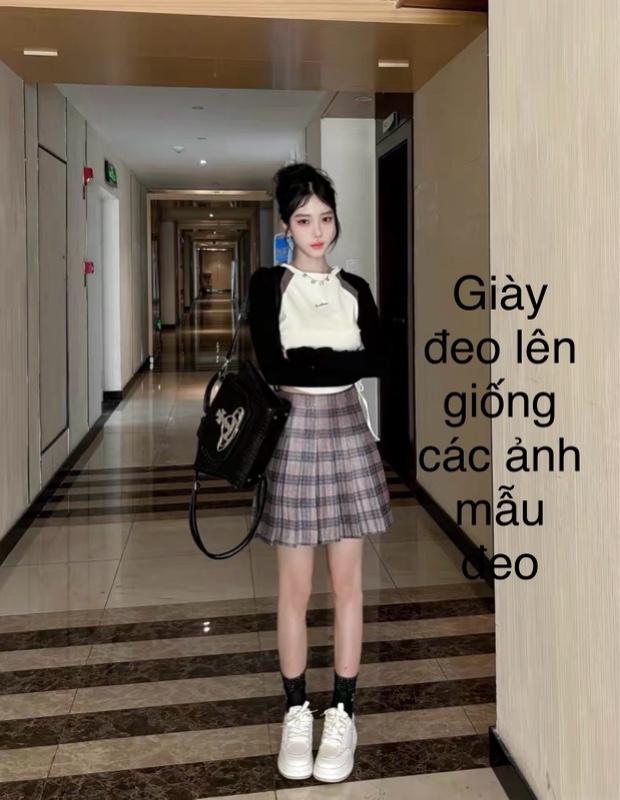 Product Introduction of Giày thể thao nữ (mẫu mới về giá trải nghiệm) mặc váy, quần áo đều đẹp, đế cao su chống trượt cao 5cm tôn dáng 21