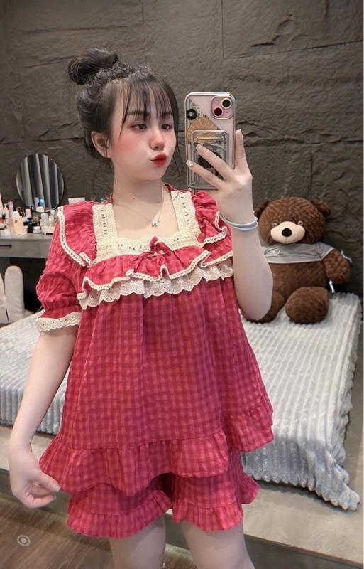 Product Introduction of ￼BỘ PJZAMA ĐÙI KẺ MỀM GÂN THOANG MÁT FREESIZE 40-57kg NỮ 5