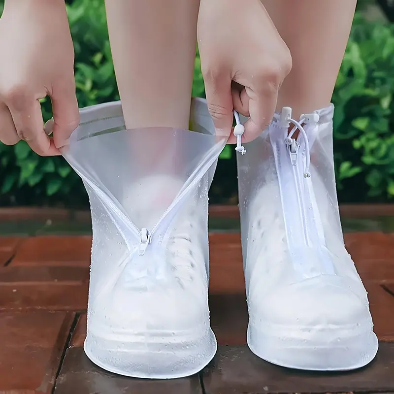 Shoe Cover, 1 Pair Waterproof & Durable Shoe Cover, Easy To Wear & Clean Shoe Cover for Outdoor Activities, Home Care Supplies, Disposable 4
