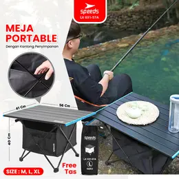 SPEEDS Meja Lipat Aluminium Camping Portable Folding Picnic Table Outdoor Indoor 031-56A