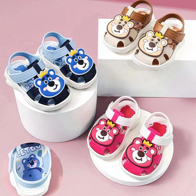   10m-3tuổi BM47 Giày tập đi GẤU TẬP ĐI 3 MÀU S18-23 Sandal rọ  bé giày  cho nhẹ dép tập đi giày tập đi cho bé MX909 