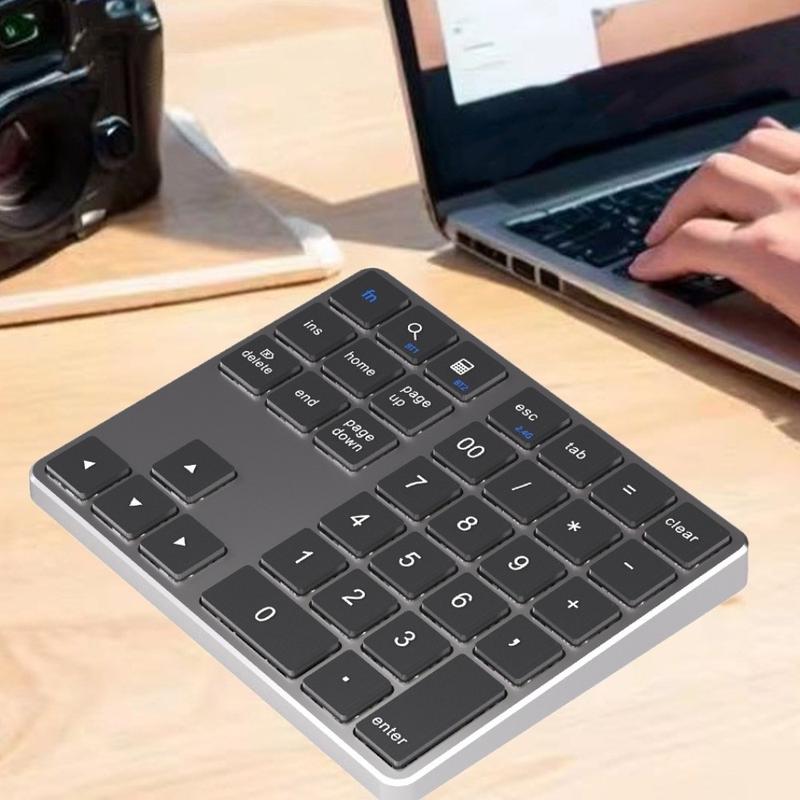 Bàn phím số ngoài 2.4G và Bluetooth Bàn phím không dây Có thể sạc lại 35 phím Bàn phím kỹ thuật số mini Di động Công thái học Bàn phím số không dây Kế toán