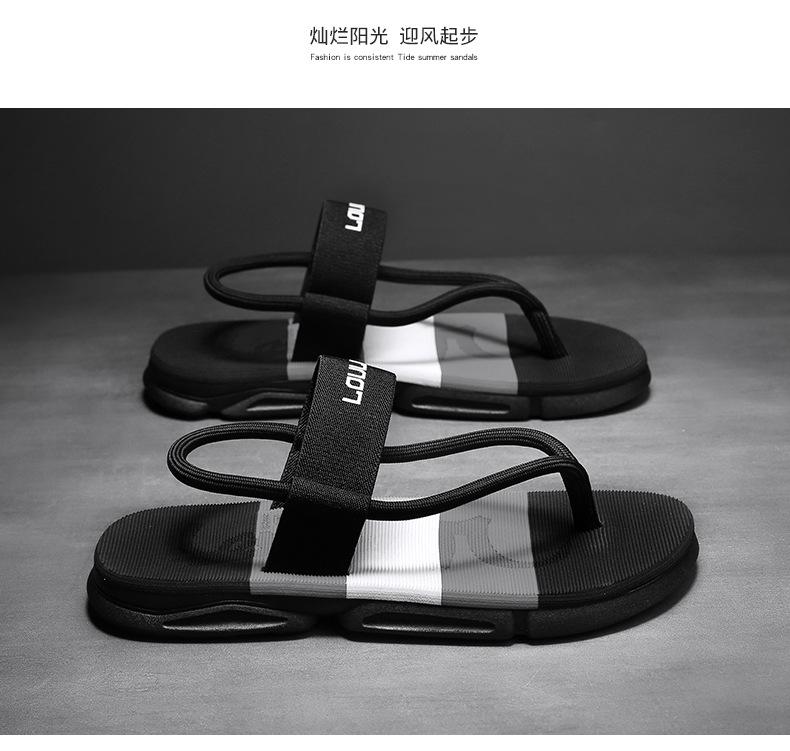 Product Introduction of New Men's Sandals Dual-Use Outdoor Casual Beach Shoes Men's Foreign Trade Slippers Men's Platform Non-Slip 7