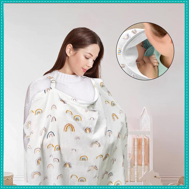  Khăn Choàng Vải Muslin Cao Cấp - Khăn Cho Bé Ti 1 dây Đeo - Bảo Vệ Bé Tránh Nắng - Tránh Gió áo choàng  cho mẹ địu bé đi đường 