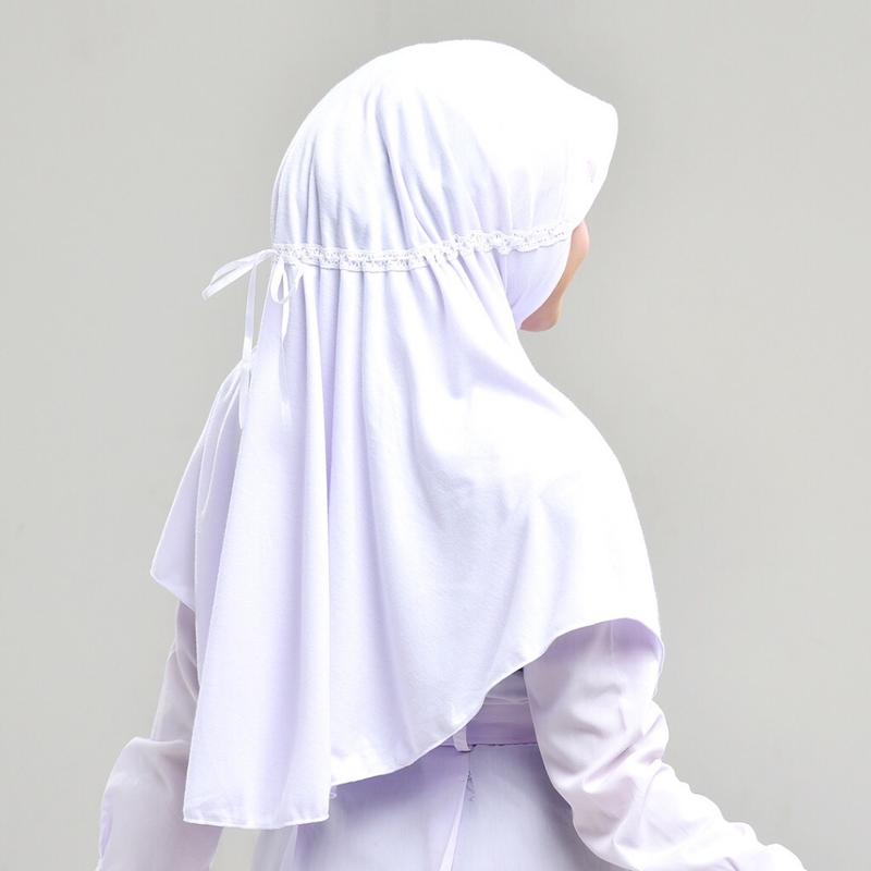 Kerudung Rabbani kw / Jilbab sekolah serut samping jilbab anak sekolah TK/SD/SMP/SMA Nyaman Instan 1