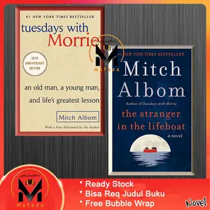 Buku Tuesday With Morrie & The Stranger in the Lifeboat by Mitch Albom (English/Indonesia)