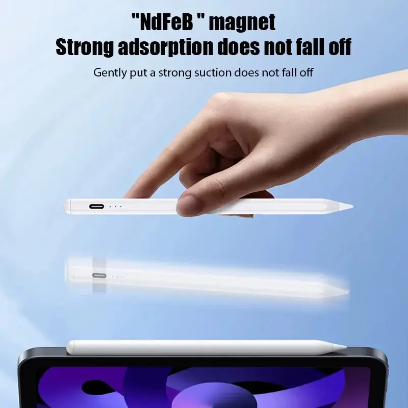 For Apple Pencil 2 for iPad Pencil Palm Rejection Tilt Pen for 2025 2021 2020 2019 2018 iPad Air 4 5 7 8 9 Mini 5 6 Stylus Pen 1
