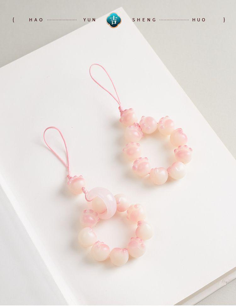 Product Introduction of Charm Điện Thoại Di Động Thiết Kế Chân Mèo Bồ Đề Màu Hồng, Phong Cách Mới, Dành Cho Phụ Nữ Và Trẻ Em Gái, Nhẫn Đồ Chơi Cầm Tay Mới, Ngắn Và Dễ Thương, Phong Cách Trẻ Trung, Chất Lượng Cao Cấp 10