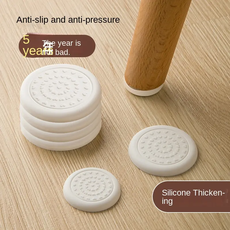 Pad Kaki Perabot Silikon, Boleh Disesuaikan, untuk Kaki Meja, Kaki Sofa, Kaki Lantai, Sudut Meja, Kaki Katil, Kaki Katil, Pad Tidak Licin Senyap Hardware