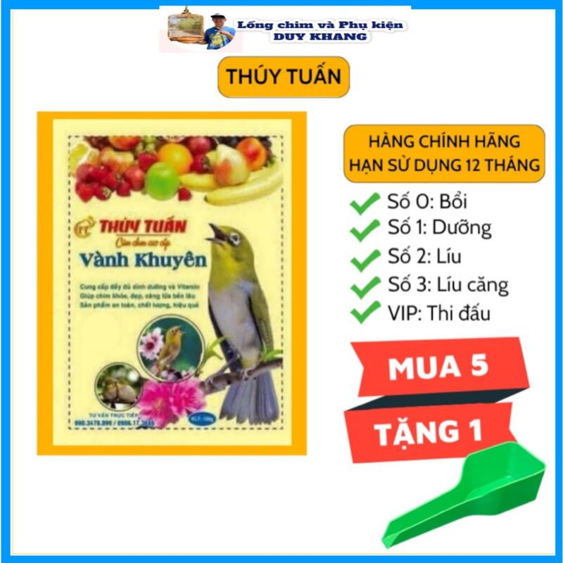 Cám chim khuyên Thúy Tuấn CHÍNH HÃNG (100g) - Từ số 0 đến VIP - phụ kiện lồng chim Duy Khang