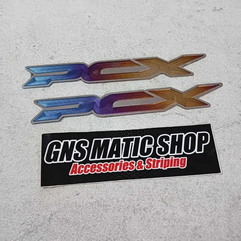 LOGO EMBLEM TITANIUM ORIGINAL VIETNAM VARIO CLICK PCX NMAX AEROX DLL / EMBLEM BODI TITANIUM EMBLEM BODY TITANIUM BEAT 5