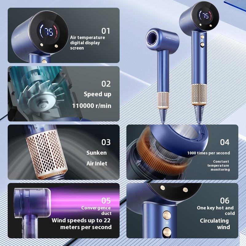 Negative ion hot air comb, hair dryer, straight hair comb, curling iron, large hair dryer, hair dryer, electric hair dryer, high-speed hair dryer 0