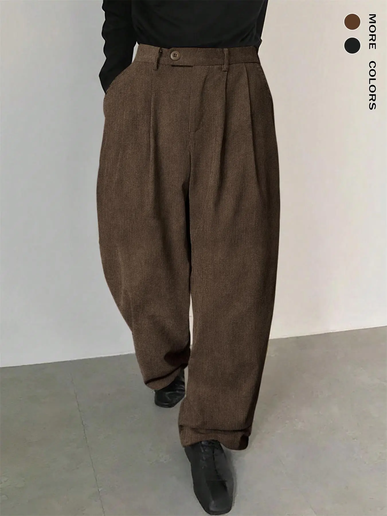 Men's Solid Color Pocket Pants, Regular Fit Casual Comfy Breathable Trousers for Daily Wear, Men's Bottoms for All Seasons