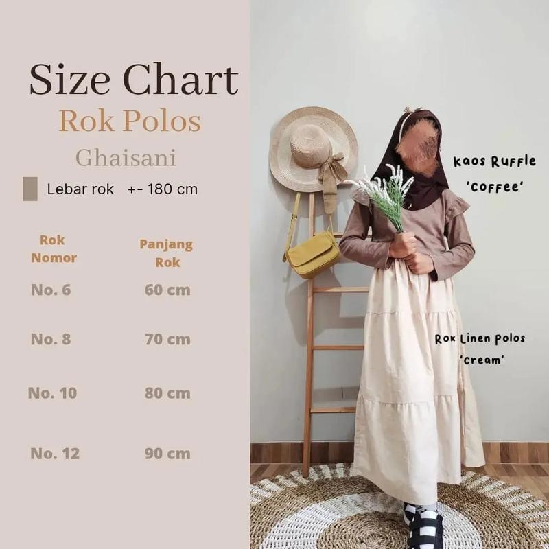 Product Introduction of Rok Anak Polos Bahan Katun Toyobo usia 5-12 tahun Perempuan 0