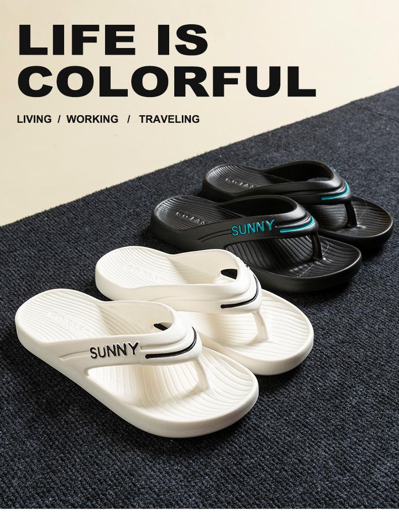 Product Introduction of EVA Flip-Flops for Women, Non-Slip, Odor-Free, Portable Sandals for Men, High-End Feel, Summer Outdoor Beach Slippers 2