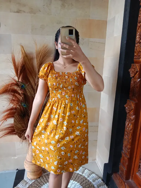 DASTER KERUT PENDEK/DASTER KERUT BALI / ALL SIZE Dewasa Motif Remaja Wanita Rayon 3