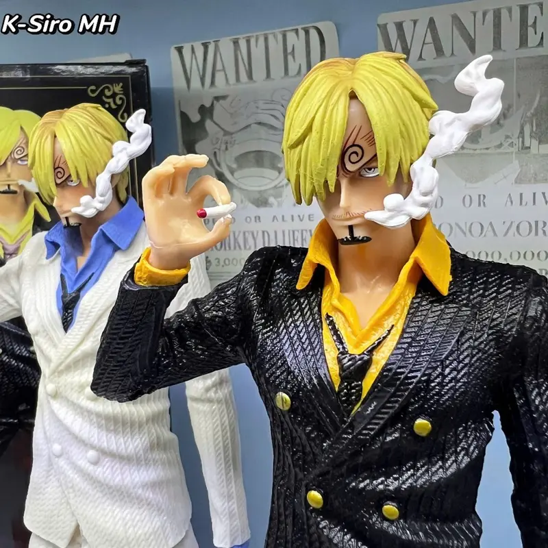 Mô hình One Piece - Vua hải tặc Vinsmoke Sanji hắc cước, đá lửa, nhả khói cao 32cm - K-Siro MH 6