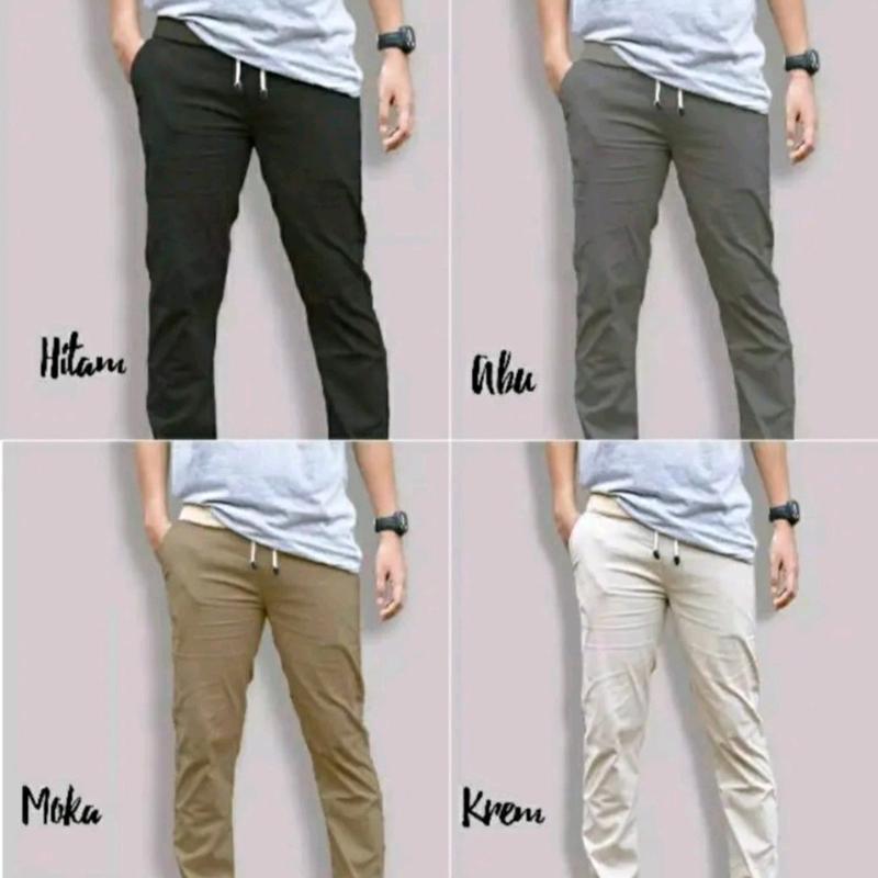 100 Ribu Dapat 3 Pcs celana panjang chinos 2