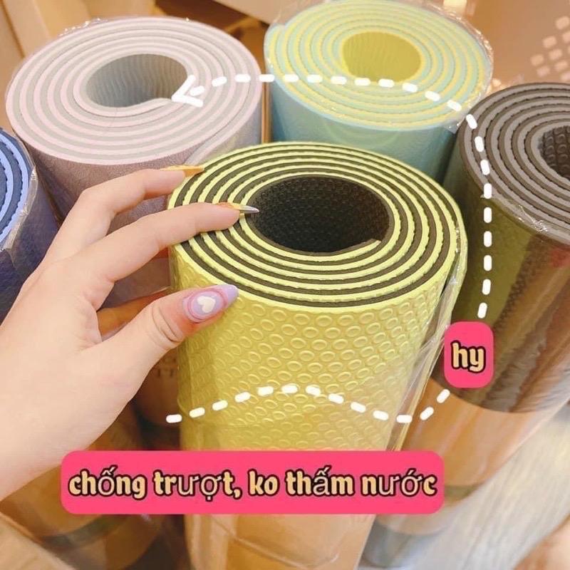 Thảm tập Yoga-tập gim chống trượt tập tại nhà 2 lớp chuẩn đẹp 4