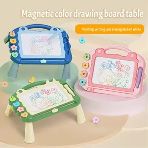Drawing Board Table Meja Belajar Anak Gambar Unicorn Magnetik Portable Lukisan Seni Mewarnai / Papan Tulis Gambar Anak Pelatihan Ibu Dan ANAK Toys Mainan