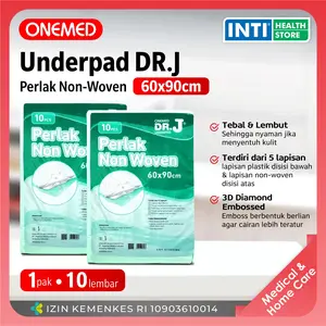 Onemed | Underpad 60 CM x 90 CM | Underpad Dr. J | Perlak | Tatakan