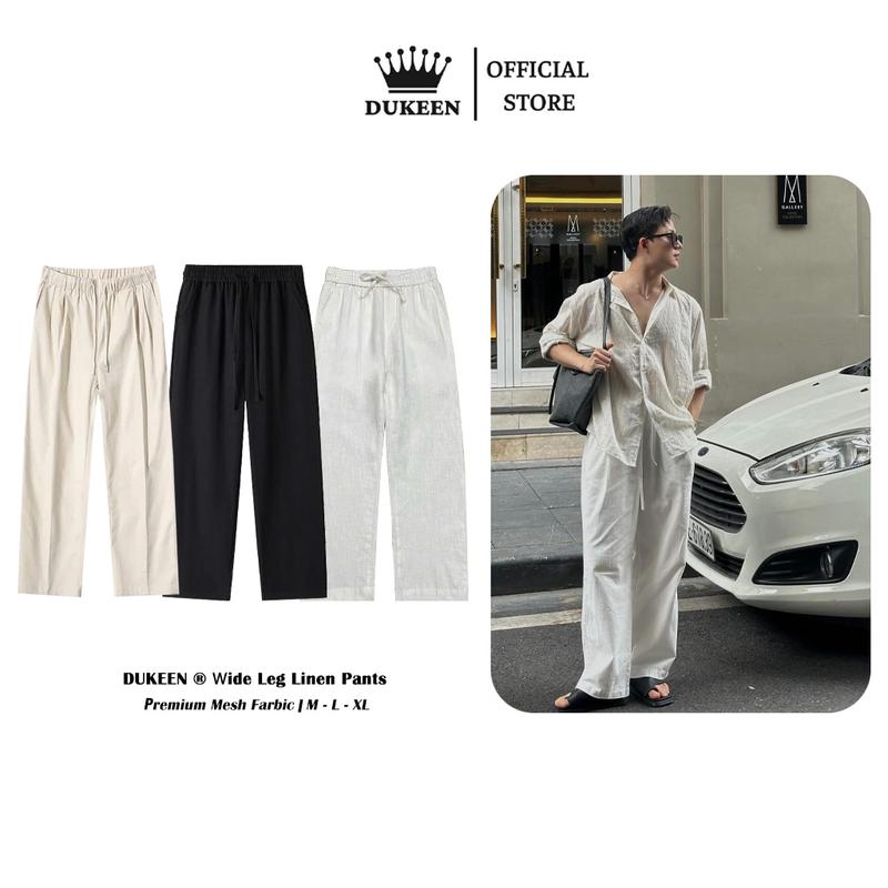 Quần Đũi Xếp Li Ống Suông Dukeen Basic Vibes Unisex Nam Nữ Local Brand QD059 Menwears