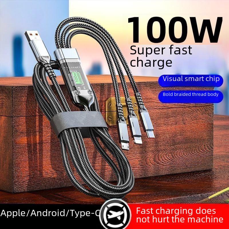 Telefon Bimbit dengan Cahaya Tiga Dalam Satu, Kabel Data Caj - TikTok ...